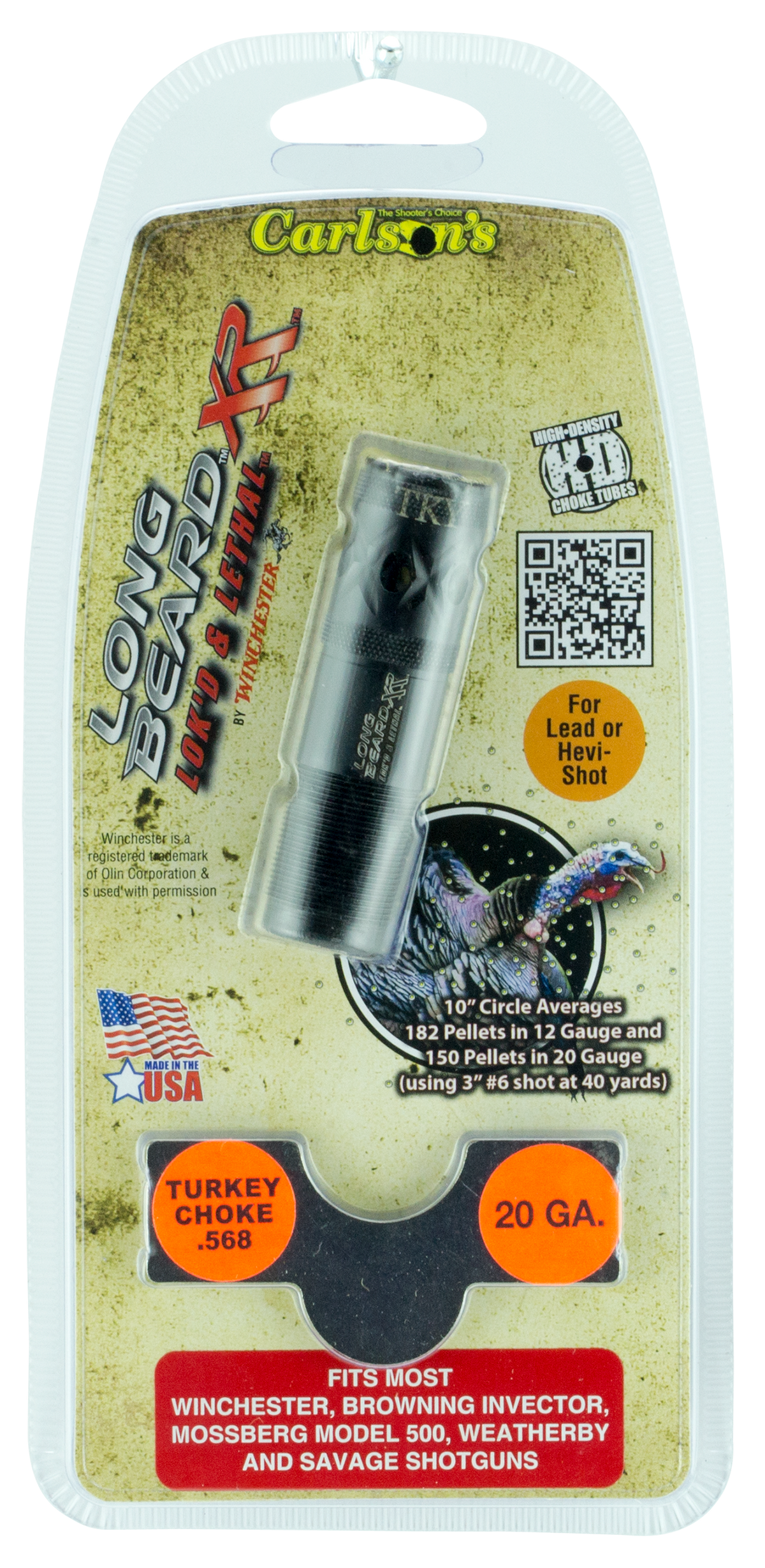 Carlsons Long Beard Turkey 20 Gauge Invector Ported Choke Tube — view 2