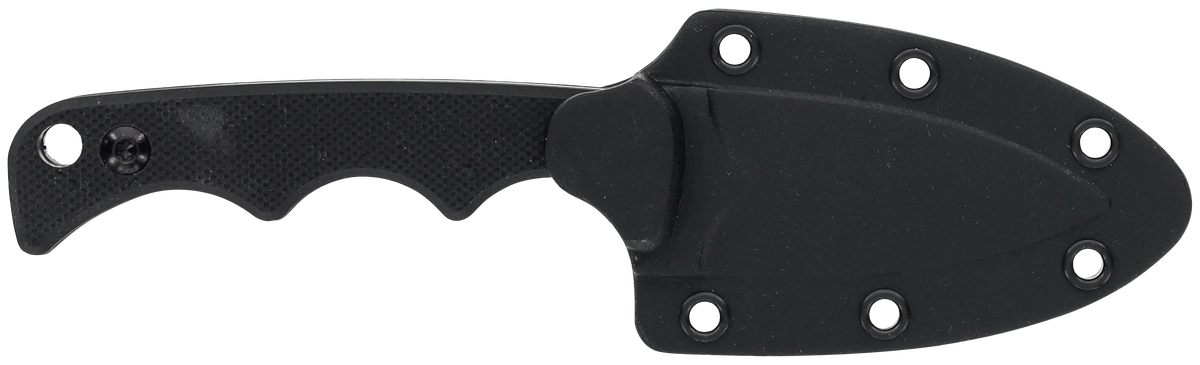 Smith & Wesson Knives H.R.T. Spear Point Neck Knife 2" Plain 8Cr13MoV TiNi Fixed Blade - Black G10 — view 2