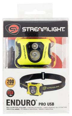 Streamlight 61436 Enduro Pro USB Headlamp 15/25/50/90/145/200 Lumens White LED - Black/Yellow — view 2