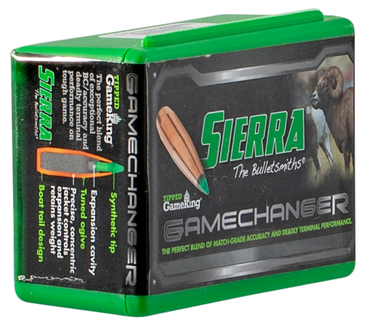 Sierra Tipped GameKing .270 Cal 140gr Hollow Point Boat Tail Reloading Bullets - 50/Box — view 2