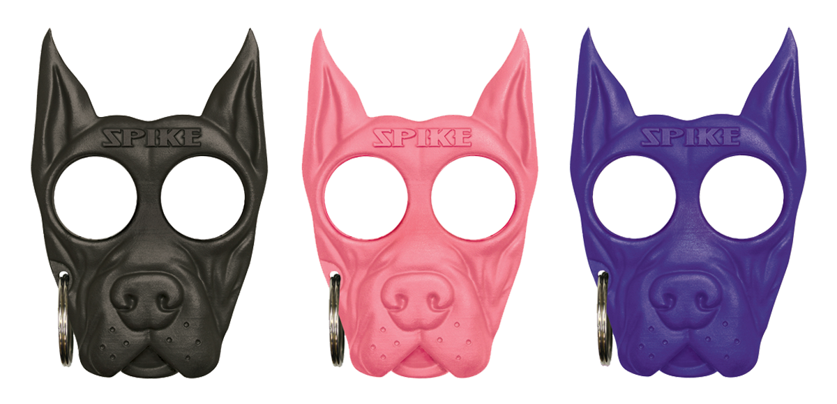 PSP Spike Self Defense Keychain Pink ABS Plastic — view 2
