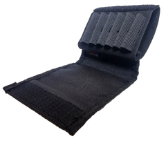 GrovTec GTAC83 Buttstock Cartridge Holder 6-Round Rifle Slip-On with Flap Black — view 2