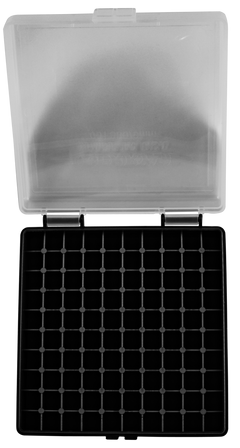 Berry's 87412 Ammo Box 9mm Luger,380 ACP 100rd Clear Lid w/Black Bottom — view 2