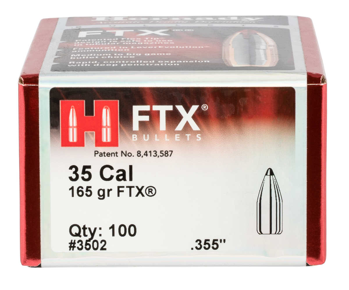 Hornady FTX 35 Cal .355 165 gr Flex Tip eXpanding Reloading Bullets - 100/Box — view 2