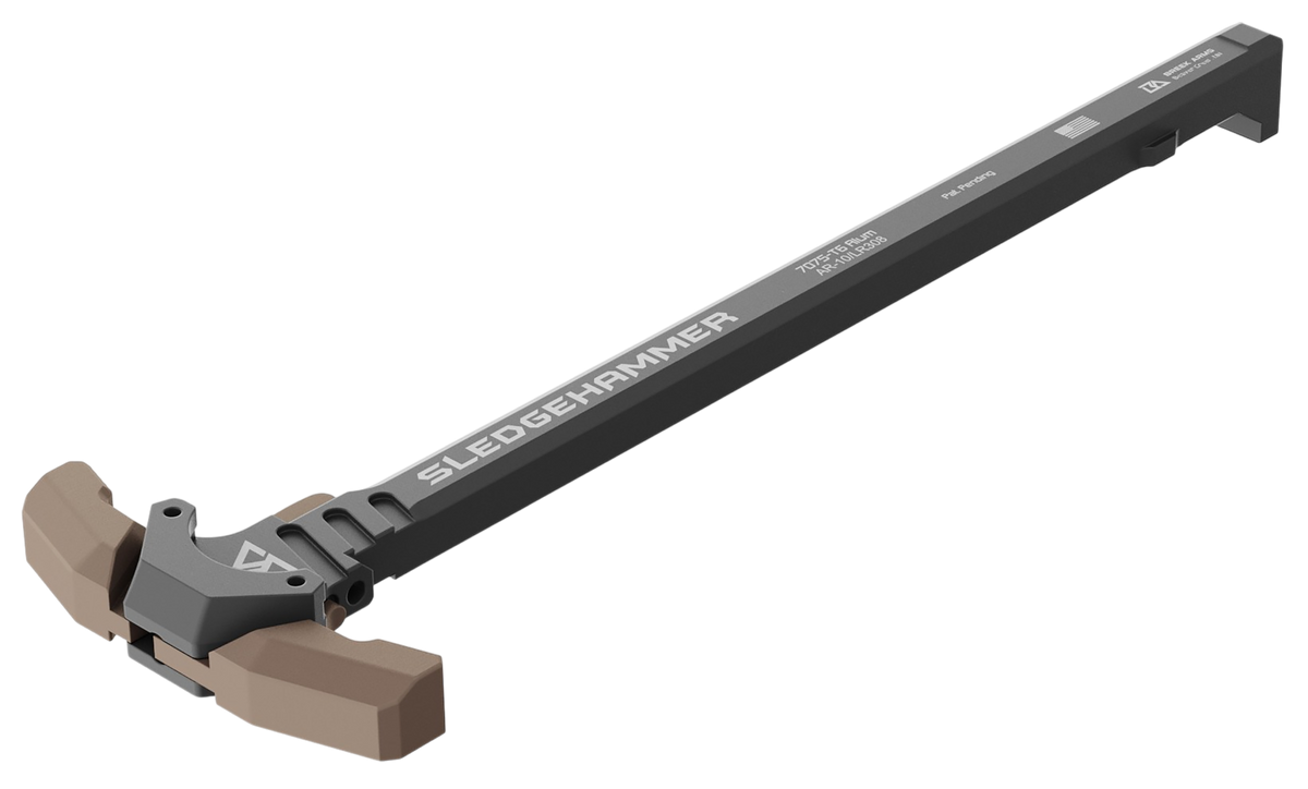 Breek Arms Sledgehammer AR-10/LR-308 7075-T6 Ambidextrous Charging Handle - FDE — view 2
