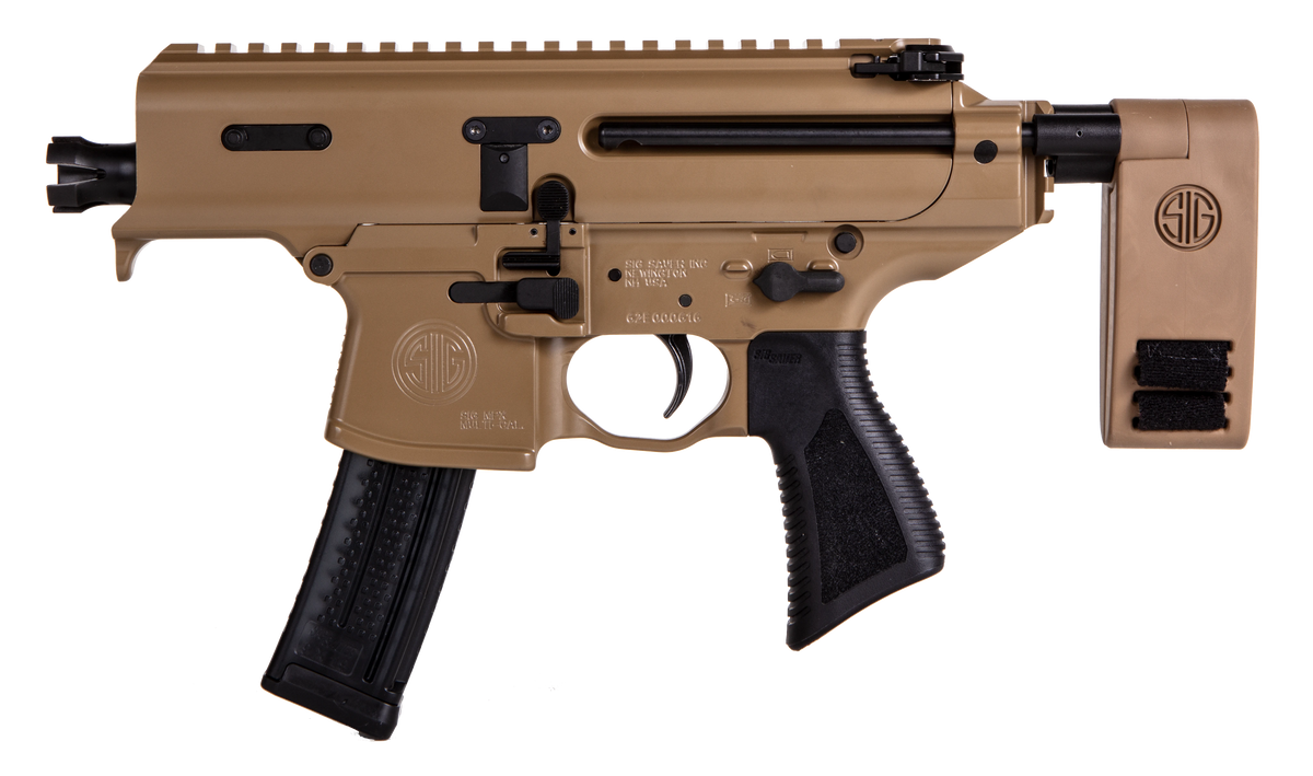Sig Sauer MPX Copperhead 9mm Luger 3.50 20+1 Coyote Cerakote PCB Folding Pistol — view 2