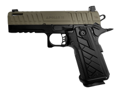 Live Free Armory Apollo 11 V2 Compact 9mm Luger 4.15" 18+1 Semi-Auto Pistol - FDE Slide/Black Frame — view 2