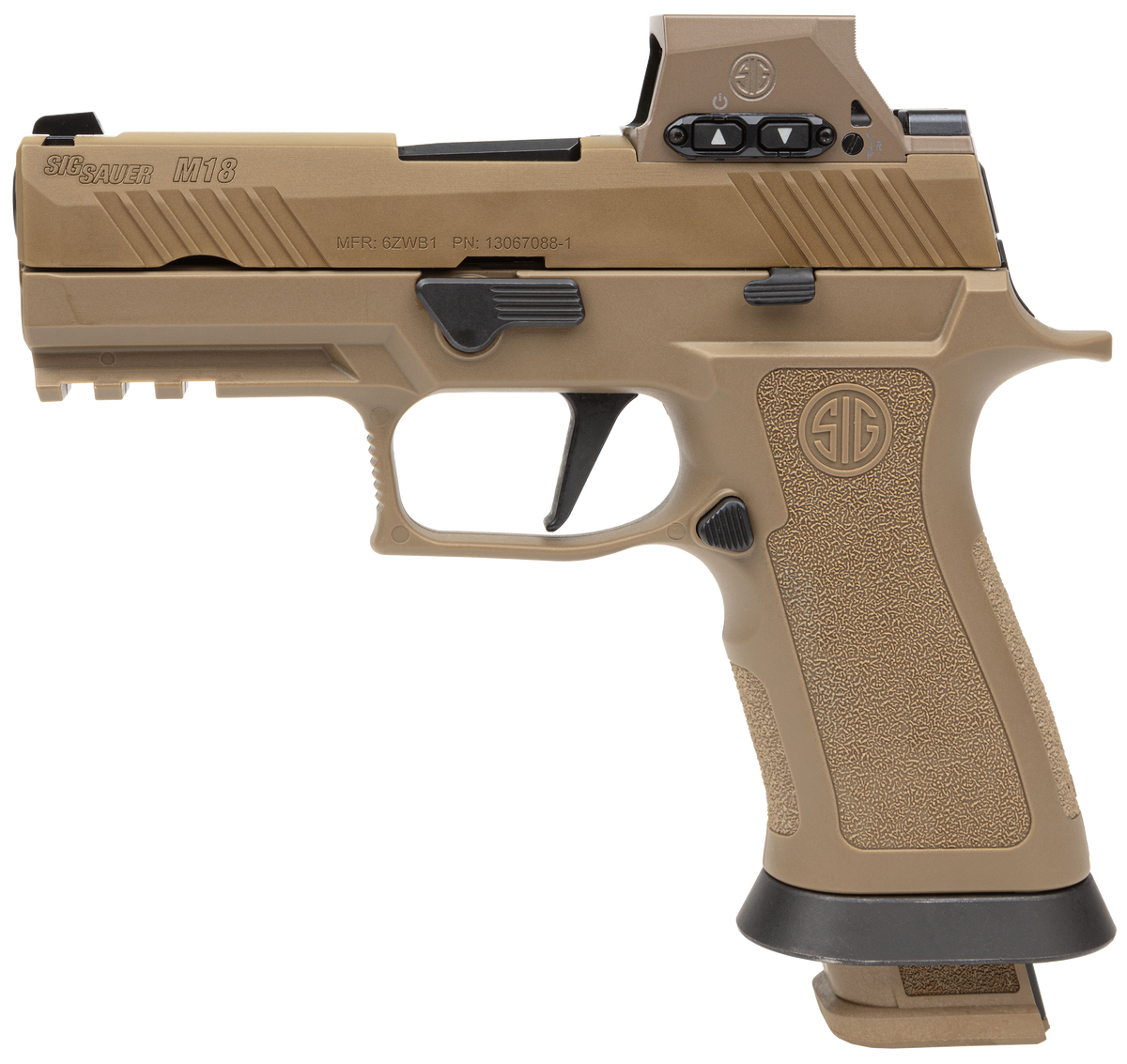 Sig Sauer M18X 9mm Luger 3.90" 21+1 Striker-Fired Pistol w/ROMEO-M17 Optic - Coyote PVD — view 2