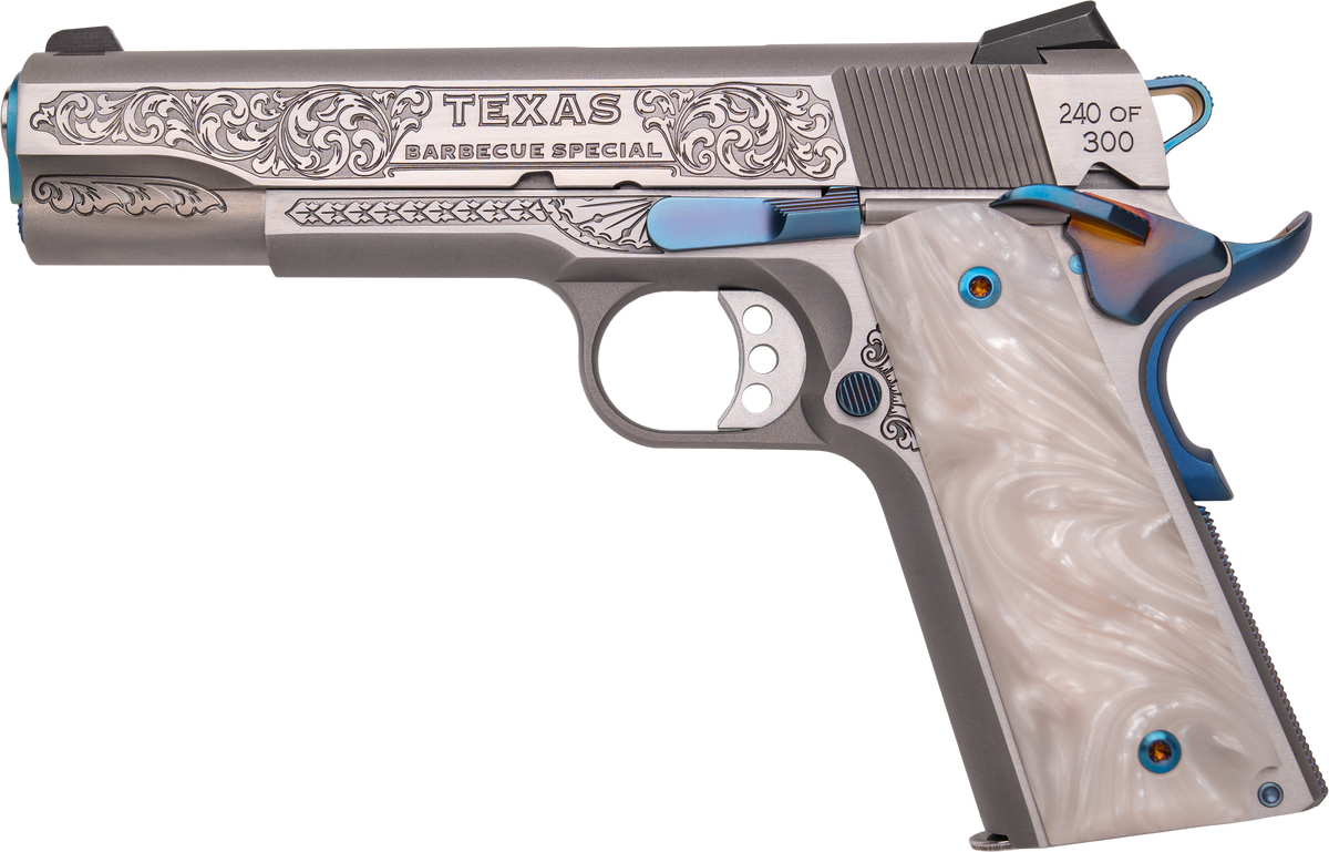CNC Firearms Springfield 1911 Texas BBQ Limited Edition 45 ACP 5" 7+1 Semi-Auto Pistol — view 2