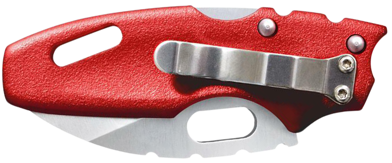 Cold Steel CS20MTR Mini Tuff Lite 2" Folding Plain Sheepsfoot 4034SS Red Griv-Ex Handle — view 2