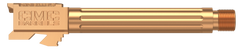 CMC Triggers Match Precision 9mm Luger 4.48" Fluted/Threaded Barrel - Glock 17 Gen 3-4 - Bronze DLC — view 2