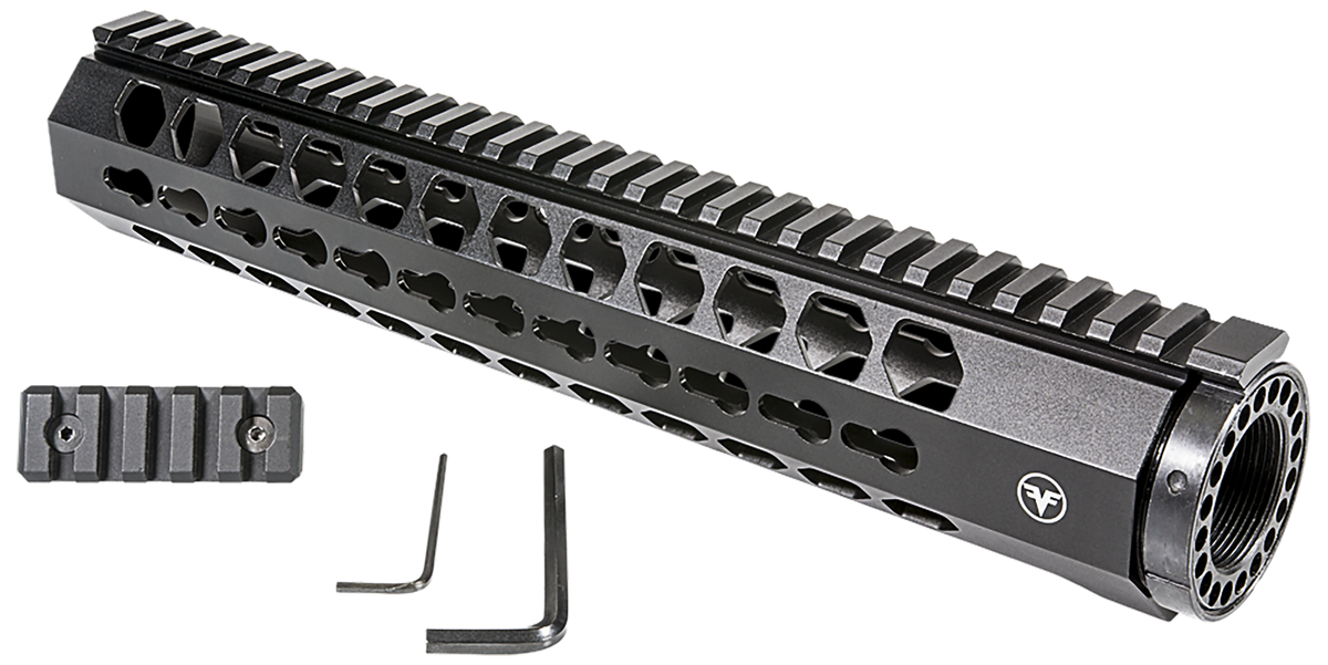 Firefield Edge 12" Keymod AR-15 Handguard 6061-T6 Aluminum Matte Black — view 2