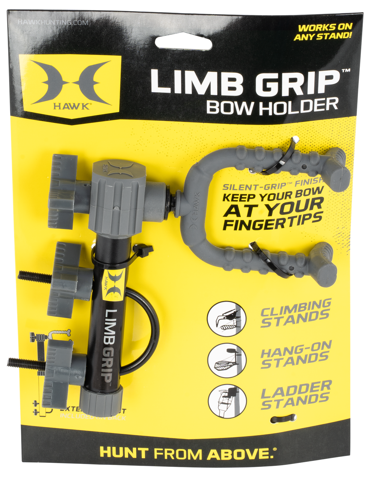 Hawk HWK3019 Limb Grip Bow Holder U-Bolt Connection - Black — view 2