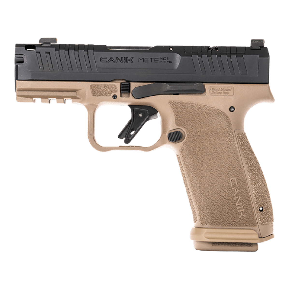 Canik Mete MC9 Prime 9mm Luger 3.64" 17+1 Semi-Auto Pistol - Black/FDE — view 2