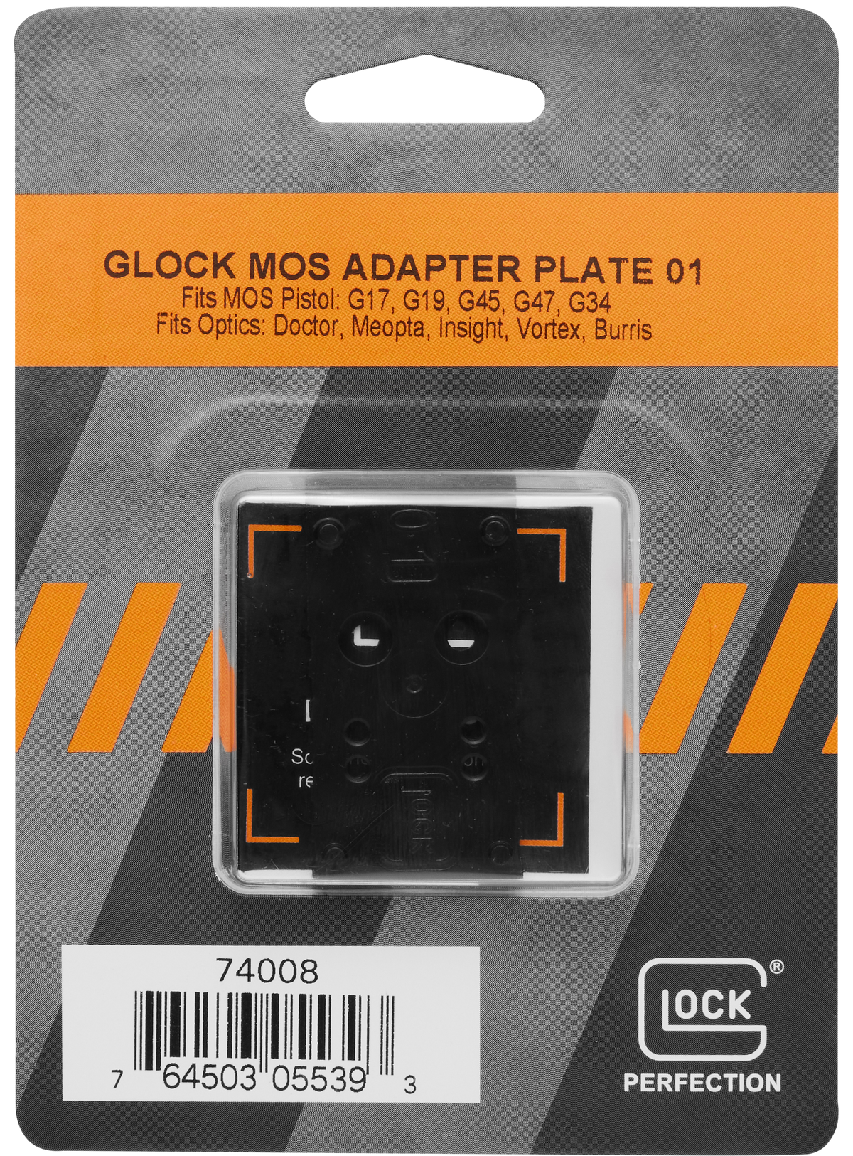 Glock 74008 MOS Adapter Plate 01 Steel Black — view 2