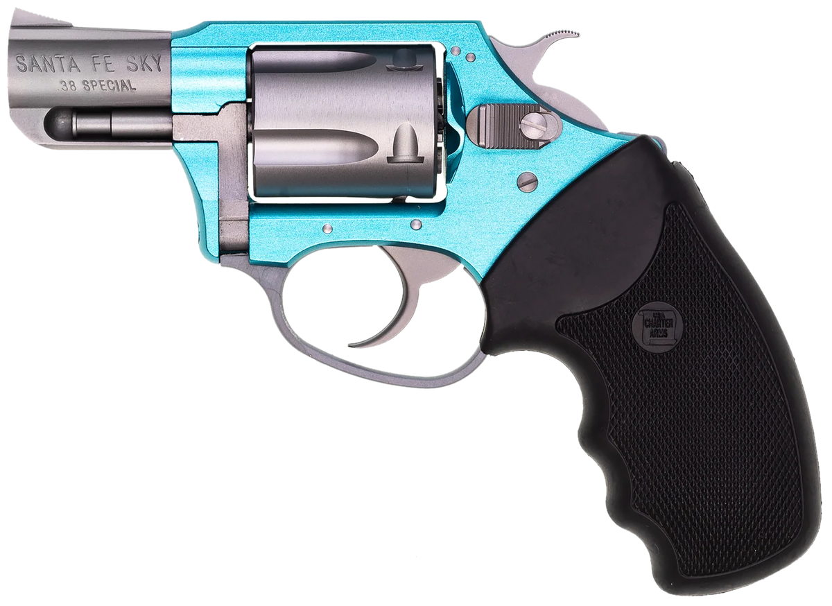 Charter Arms Undercover Lite Santa Fe Sky 38 Special 2" 5-Shot DA/SA Revolver - Turquoise Aluminum/SS — view 2