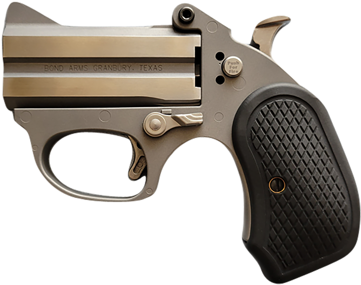 Bond Arms Honey B Stinger RS 22 LR 3" 2-Rd Break-Action Derringer - Matte Stainless/Black B6 Grips — view 2