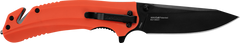Kershaw 8650 Barricade 3.5" Folding Drop Point Plain Black Oxide Orange GFN — view 2