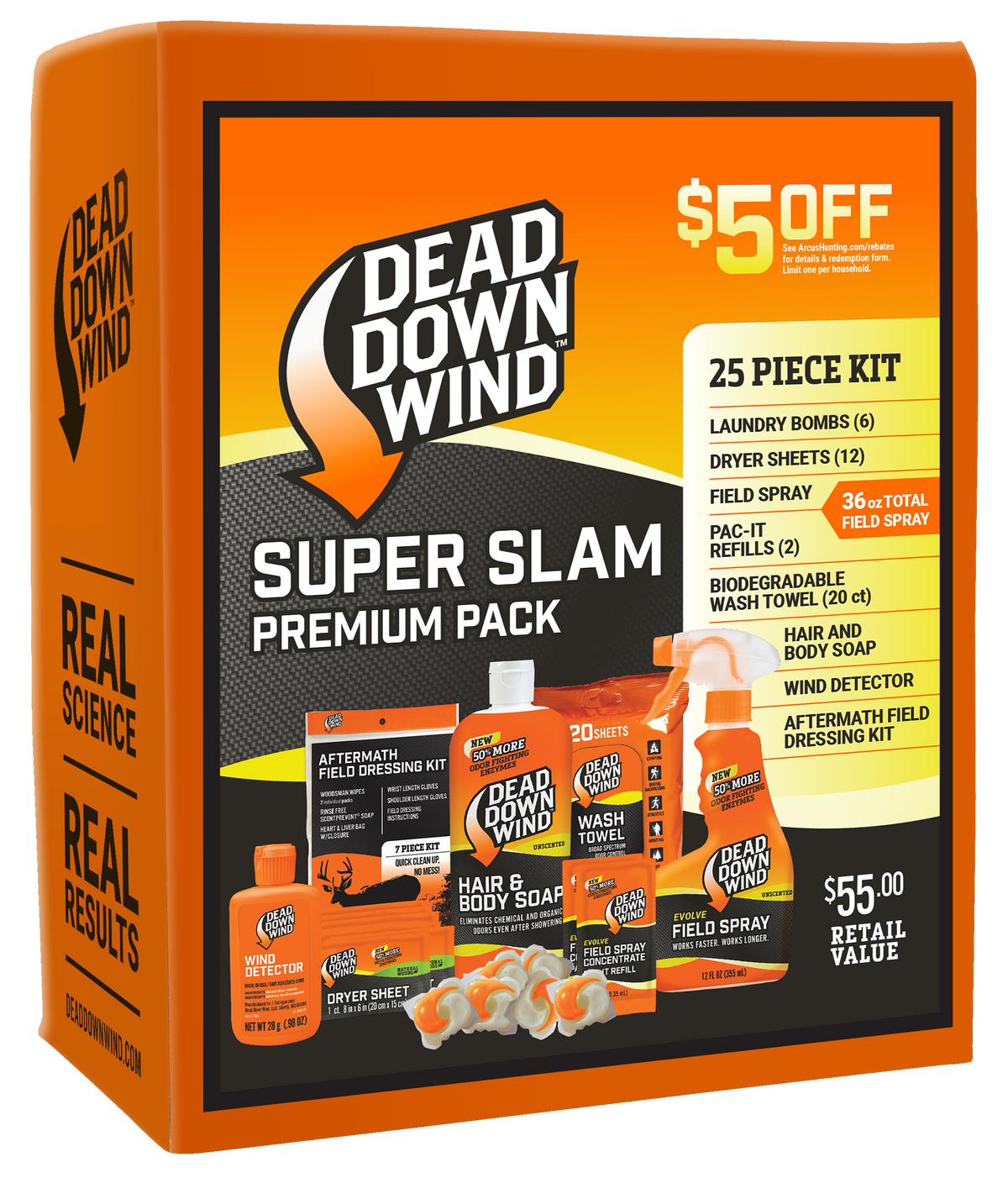 Dead Down Wind Super Slam 25-Piece Odor Eliminator Kit Unscented — view 2