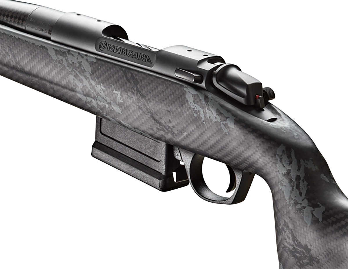 Bergara Rifles B-14 Crest 7mm PRC 22" 5+1 Bolt-Action Rifle - Sniper Gray Cerakote Carbon Fiber Stock — view 2