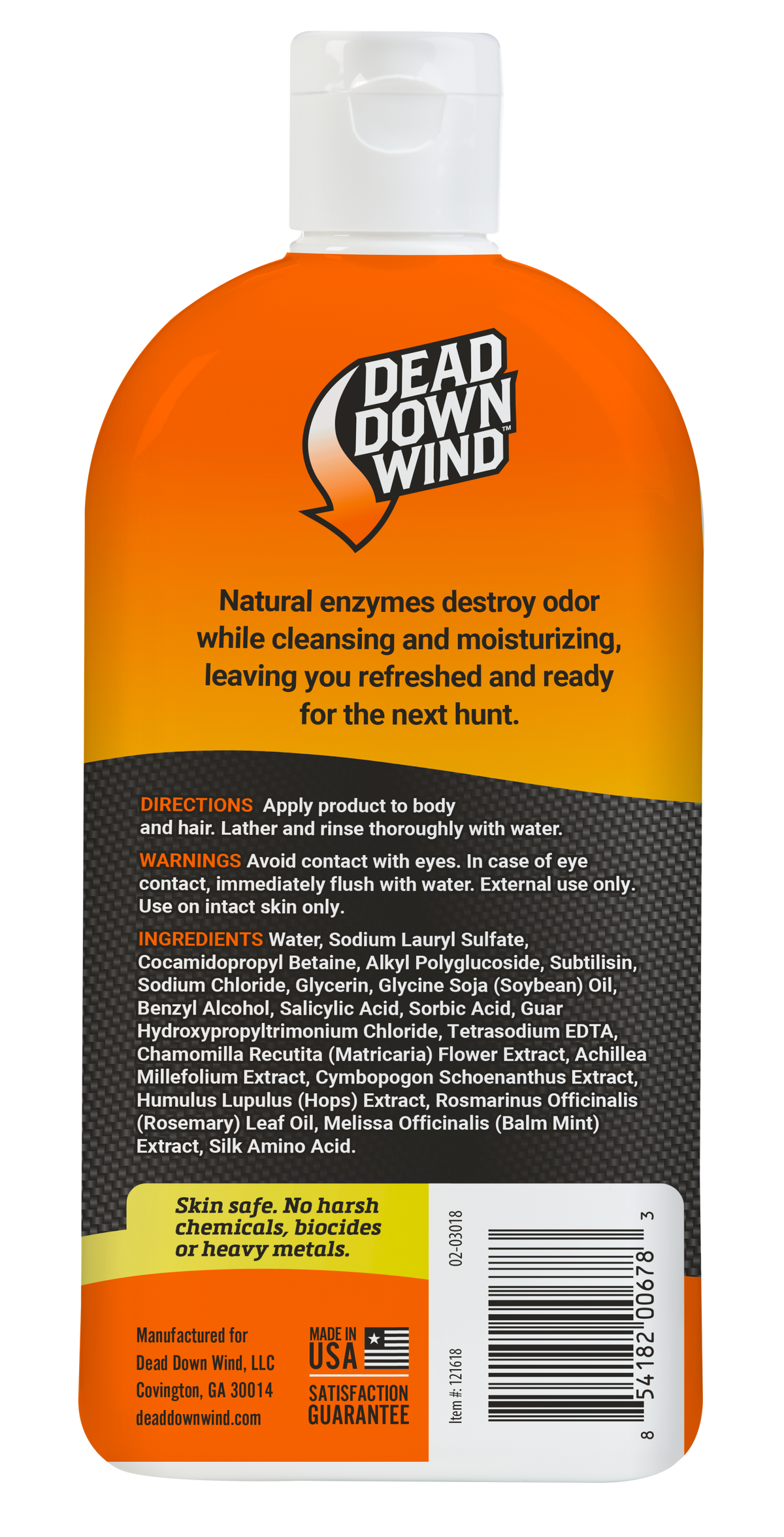 Dead Down Wind Shampoo/Body Wash Odor Eliminator 16 oz Unscented — view 2
