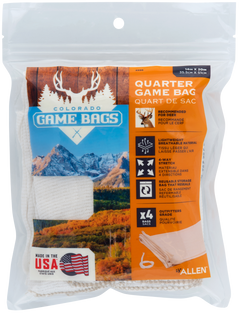 Allen 6598 Colorado Deer Quarter Game Bags Natural Poly Cotton Blend 20 in x 14 in 4-Pack — view 2