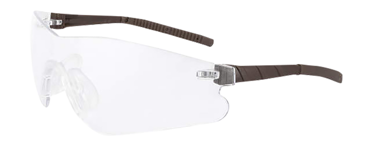 Radians DUY13010C Youth Clear Lens Brown Frame Safety Glasses — view 2