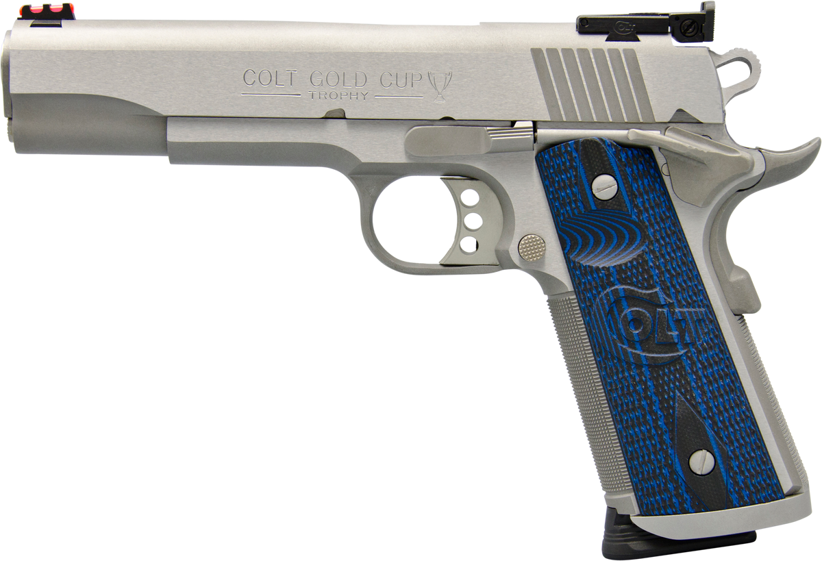 Colt Mfg Gold Cup Trophy 9mm Luger 5" 9+1 SAO Pistol - Stainless Steel — view 2