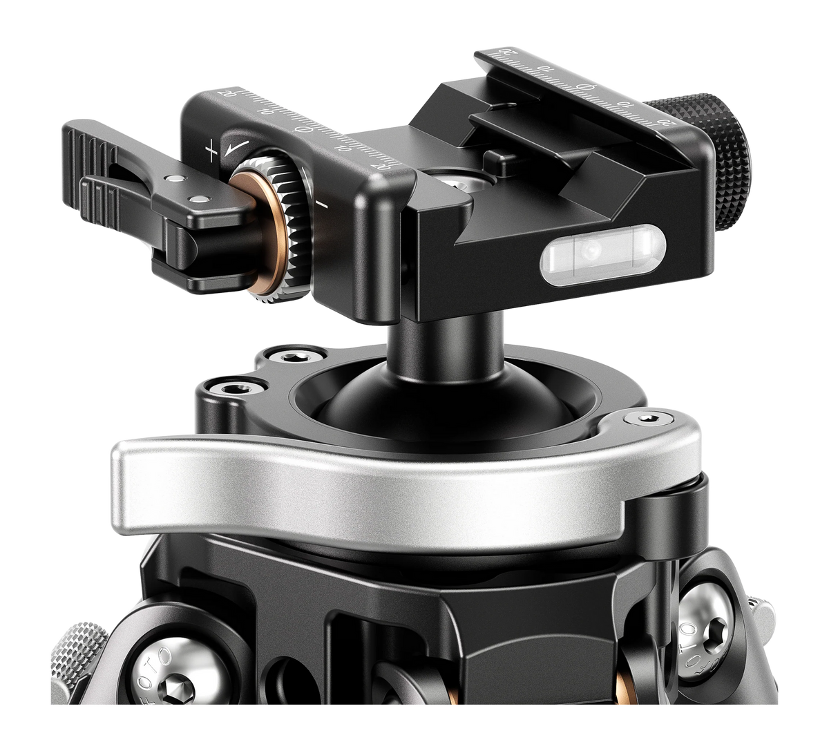 Leofoto USA STO-322CX Inverted Carbon Fiber Tripod 66.34" Max w/ Integrated Lever-Release Ballhead — view 2