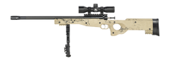 Crickett KSA2143 My First Rifle CPR 22 LR 16.13" 1-Rd Bolt Action Rifle - Tan w/Black Webbing Thumbhole — view 2