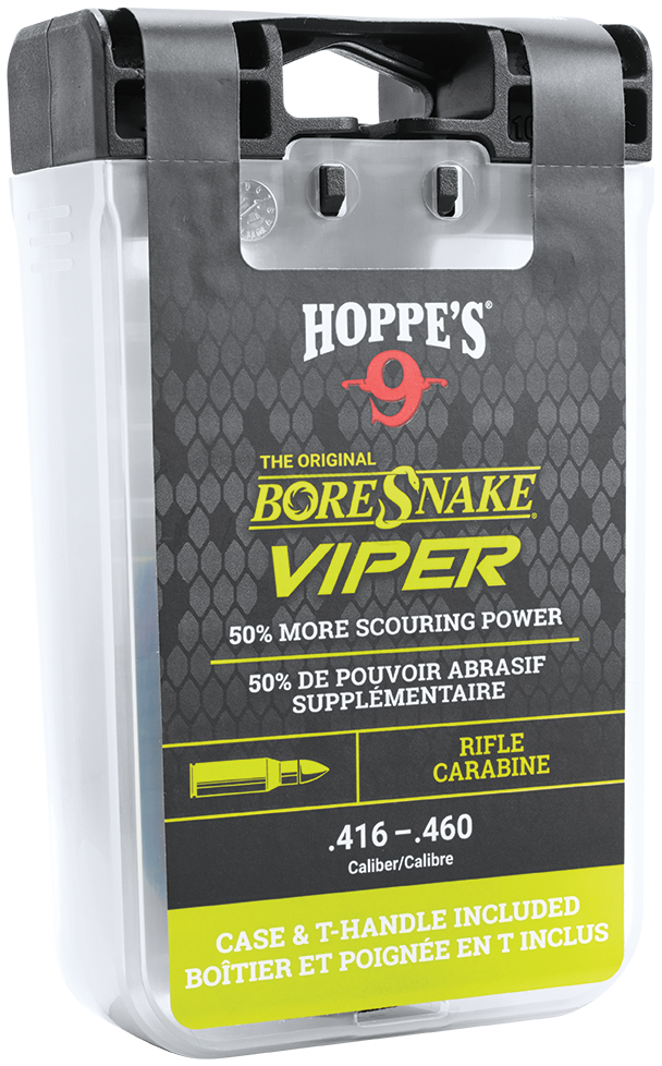 Hoppes BoreSnake Viper .416/.44/.45-70/.458/.460 Cal Rifle Bore Cleaner Rope - Bronze Bristle — view 2