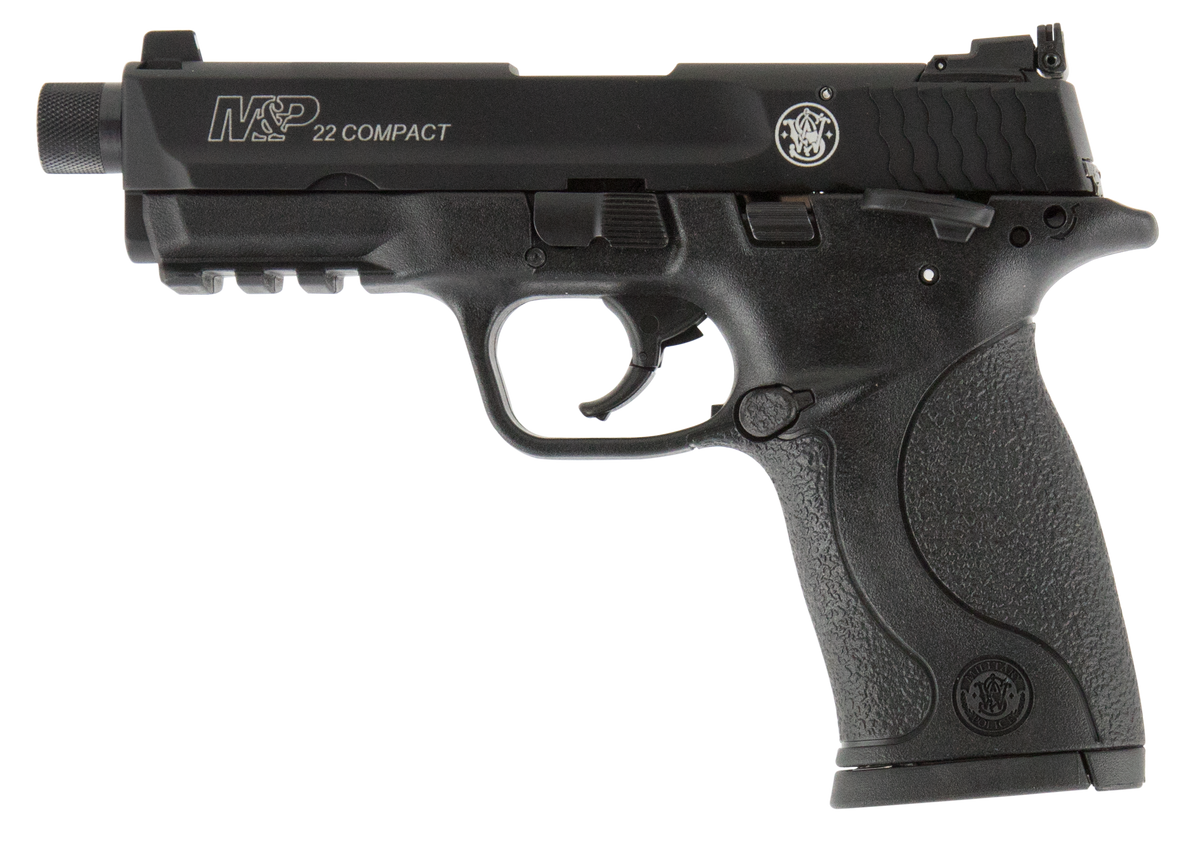 Smith & Wesson M&P22 Compact 22 LR 3.5" 10+1 SAO Pistol - Threaded Barrel — view 2