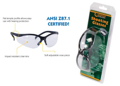 Caldwell Pro Range Shooting Glasses Clear Lens Black Frame - ANSI Z87.1 — view 2