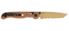 Columbia River M16-10XD 3.03" Folding Tanto Veff Serrated 8Cr14MoV Titanium Nitride Desert Tan GRN Crossbar Lock Knife — view 2