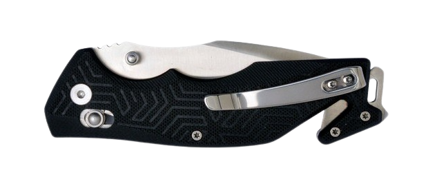 Rynoblade Knives Rescue 3.5" Folding 420A Steel - Black GFR Handle — view 2