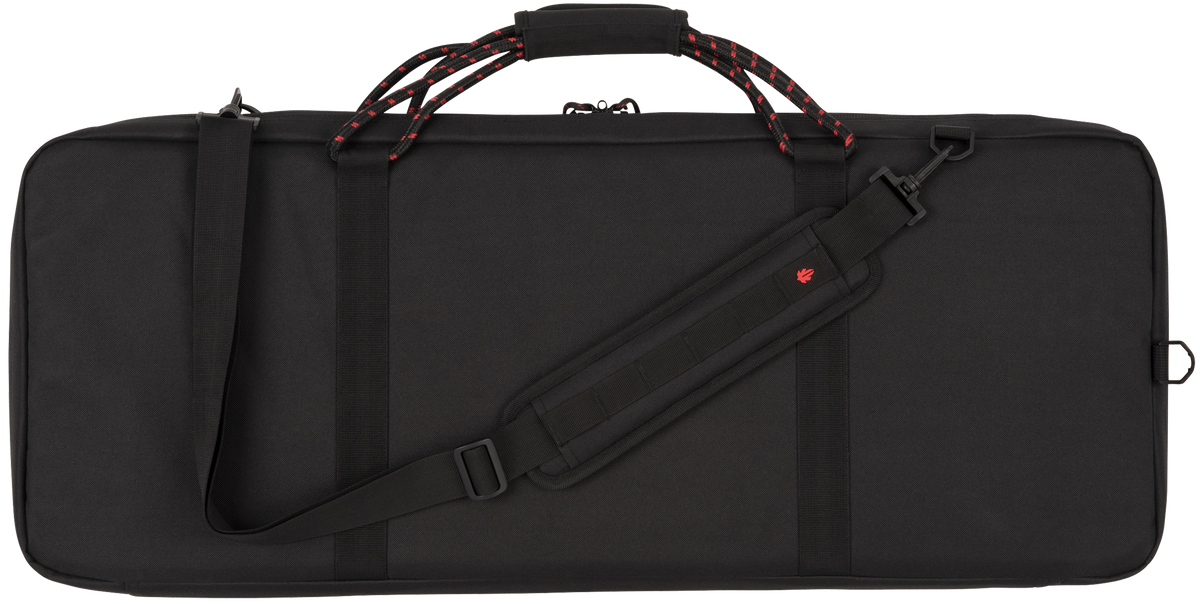 Tac Six Squad 32" Tactical Rifle Case Black 600D Polyester Lockable — view 2