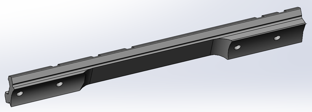 Weaver Mounts 48096 Top Mount Base 96 1-Piece Aluminum Black - Winchester 70/670/770 Long Action — view 2