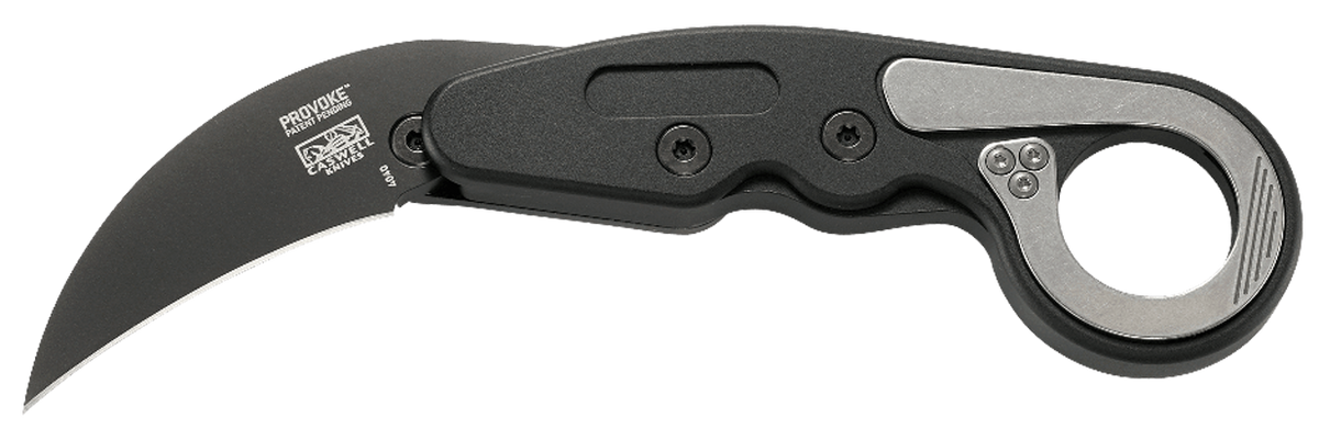 Columbia River CRKT 4042 Provoke First Responder 2.41" Folding Hawkbill Plain D2 Steel Black TiN Black Aluminum Handle — view 2