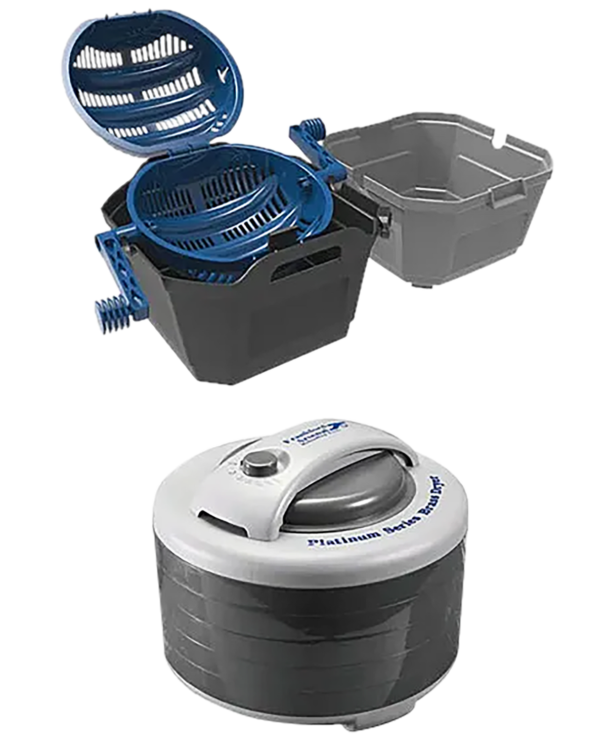 Frankford Arsenal Rotary Tumbler Lite Pro Kit Gray/Blue 300-Pc .223 Brass with 2 lbs Stainless Media — view 2