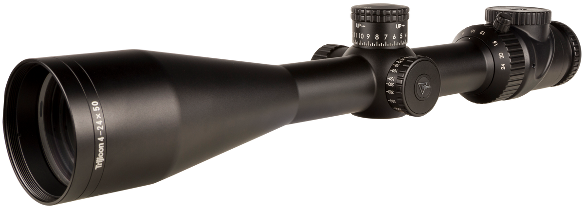 Trijicon AccuPoint 4-24x50mm 30mm Tube Illuminated Duplex Green Dot Riflescope - Satin Black — view 2