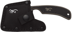 Browning Cutoff Camp 2.5" Fixed Cleaver Plain Edge 9Cr14MoV Black/Tan G10 Handle — view 2