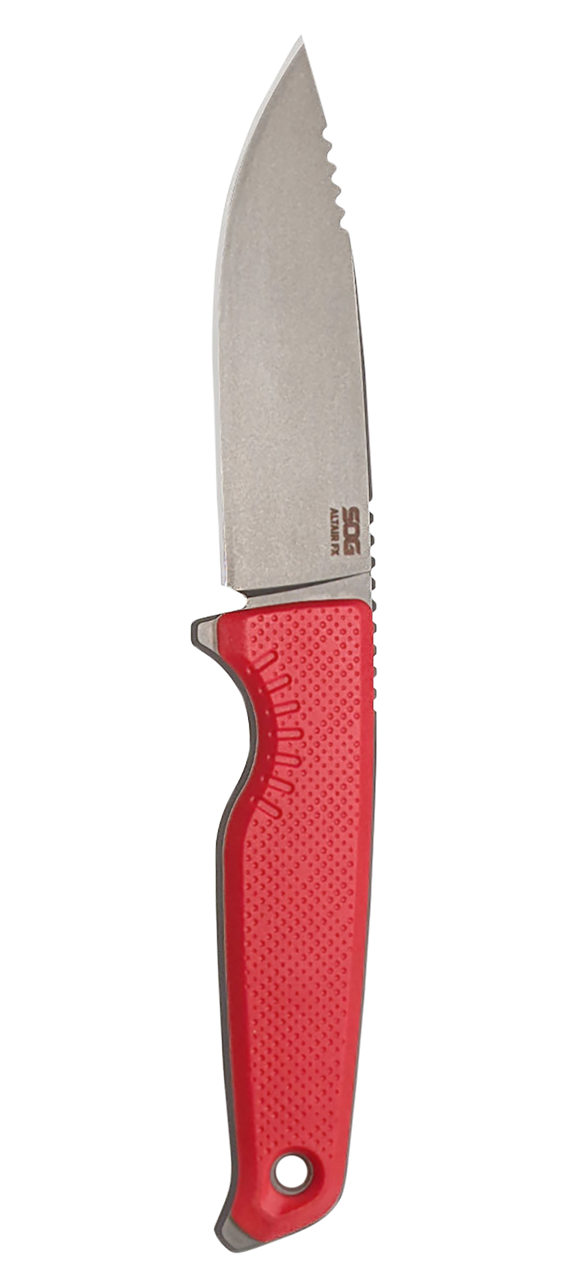 S.O.G Altair FX 3.4" Fixed Clip Point Plain Edge CPM 154 SS Canyon Red GRN Handle — view 2