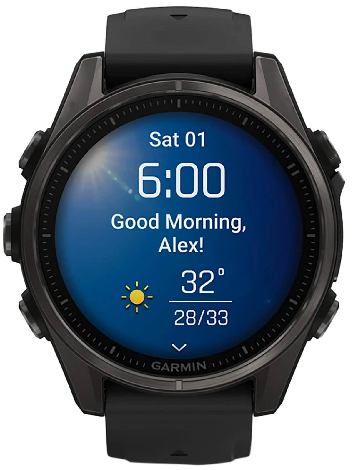 Garmin Fenix 8 43mm AMOLED Sapphire Carbon Gray DLC Titanium Smartwatch — view 2