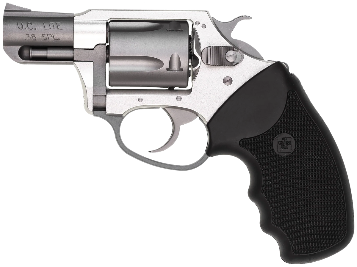 Charter Arms Undercover Lite Standard 38 Special 2" 5-Shot DA/SA Revolver - Black Rubber/Stainless — view 2