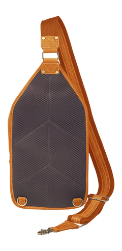 Kingport Industries GTM-CZY/108 Large Sling Backpack - Buff Buffalo Leather CCW Bag - Includes Holster — view 2
