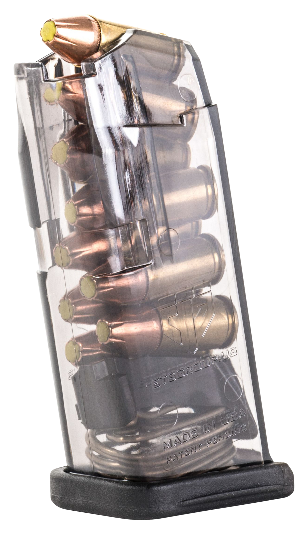 ETS Group SMKGLK26 9mm Luger 10-Rd Pistol Magazine for Glock 26 - Smoke Polymer — view 2