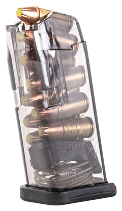 ETS Group SMKGLK26 9mm Luger 10-Rd Pistol Magazine for Glock 26 - Smoke Polymer — view 2