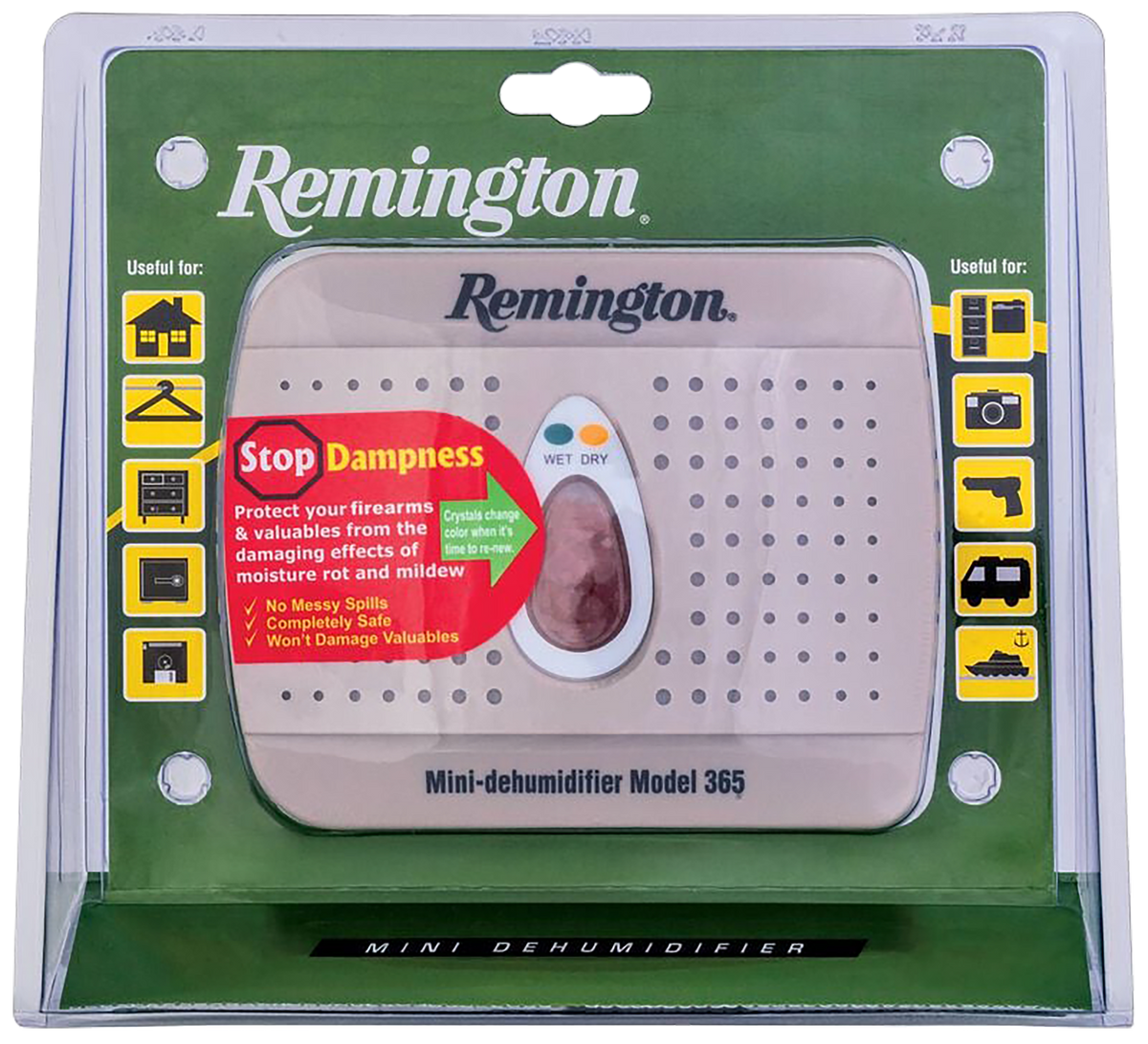Remington Model 365 Mini Dehumidifier White Plastic Rechargeable — view 2