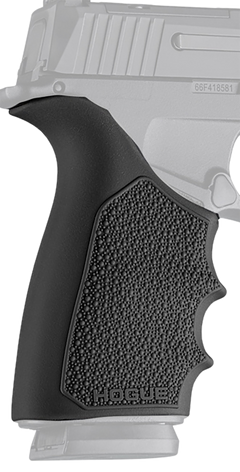Hogue HandAll Beavertail Grip Sleeve Rubber Black - SIG Sauer P365 X-Macro — view 2