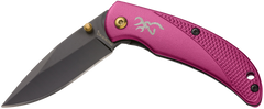 Browning Prism 3 2.38" 7Cr17MoV Folding Knife - Plum Aluminum Handle — view 2
